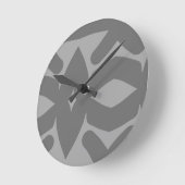 abstrakter Fluss Runde Wanduhr (Winkel)