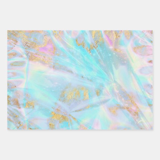 abstrakter flüssiger Marmor Geschenkpapier Set (Vorderseite 3)