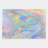 abstrakter flüssiger Marmor Geschenkpapier Set (Vorderseite 2)