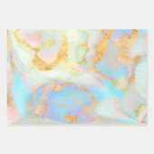 abstrakter flüssiger Marmor Geschenkpapier Set (Vorderseite)