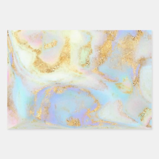 abstrakter flüssiger Marmor Geschenkpapier Set (Vorderseite)