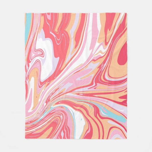 Abstrakter flüssiger Marmor oder Epoxy-Trendbackgr Fleecedecke (Vorderseite)
