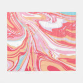 Abstrakter flüssiger Marmor oder Epoxy-Trendbackgr Fleecedecke (Vorderseite (Horizontal))