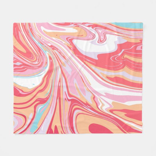 Abstrakter flüssiger Marmor oder Epoxy-Trendbackgr Fleecedecke (Vorderseite (Horizontal))