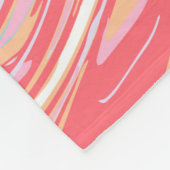 Abstrakter flüssiger Marmor oder Epoxy-Trendbackgr Fleecedecke (Ecke)