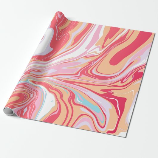 Abstrakter flüssiger Marmor oder Epoxy-Trendbackgr Geschenkpapier (Ungerollt)