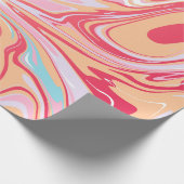 Abstrakter flüssiger Marmor oder Epoxy-Trendbackgr Geschenkpapier (Ecke)