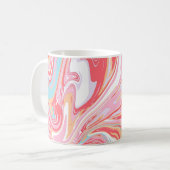 Abstrakter flüssiger Marmor oder Epoxy-Trendbackgr Kaffeetasse (Vorderseite Links)