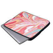 Abstrakter flüssiger Marmor oder Epoxy-Trendbackgr Laptopschutzhülle (Vorne Knopf)