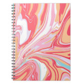 Abstrakter flüssiger Marmor oder Epoxy-Trendbackgr Notizblock (Vorderseite)