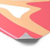 Abstrakter flüssiger Marmor oder Epoxy-Trendbackgr Poster (Ecke)