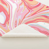Abstrakter flüssiger Marmor oder Epoxy-Trendbackgr Sherpadecke (3/4)