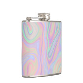 Abstrakter flüssiger schillernder flachmann (Rechts)