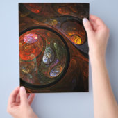 Abstrakter Flyer der Fluid Connection (Hand)