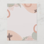 Abstrakter Flyer für Hochzeiten (Hinten)