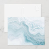 Abstrakter Foam Rendering mit empfindlichen Wirbel Postkarte (Vorne/Hinten)