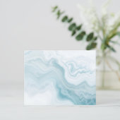 Abstrakter Foam Rendering mit empfindlichen Wirbel Postkarte (Stehend Vorderseite)