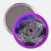 Abstrakter Folienmagnet Magnet (Vorderseite/Rückseite)