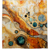 Abstrakter Fossil-Duschvorhang Duschvorhang (Vorderseite)