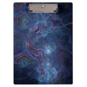 Abstrakter Fraktal-Nebel und geometrischer Morph Klemmbrett (Vorderseite)