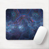 Abstrakter Fraktal-Nebel und geometrischer Morph Mousepad (Mit Mouse)