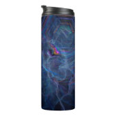 Abstrakter Fraktal-Nebel und geometrischer Morph Thermosbecher (Nach rechts gedreht)