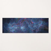 Abstrakter Fraktal-Nebel und geometrischer Morph Yogamatte (Vorderseite (Horizontal))