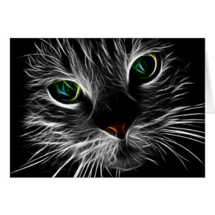 Abstrakter FraktalKitty des weißen