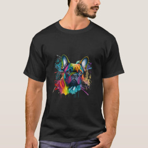 Abstrakter französischer Bulldog Art Adorable Dopp T-Shirt