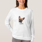 Abstrakter französischer Bulldog-T - Shirt (Vorderseite)