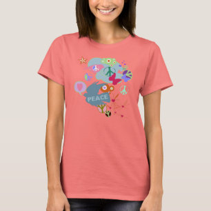 Abstrakter Friedensantikriegsentwurf T-Shirt