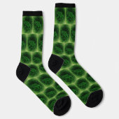 Abstrakter Frosch auf Grün Socken (Rechts)