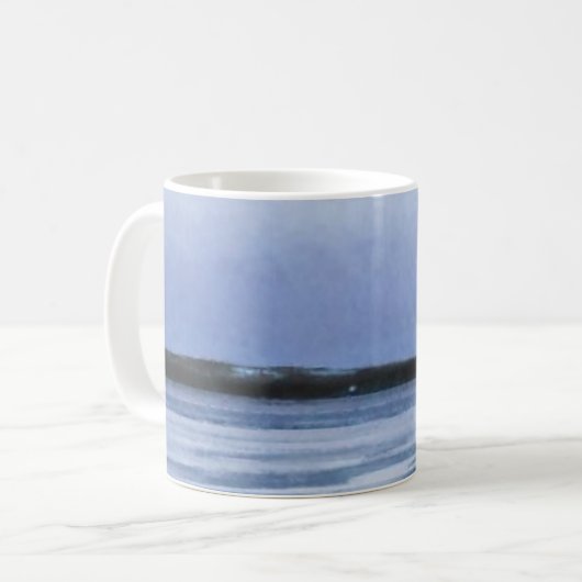 Abstrakter Froschsee Kaffeetasse (Vorderseite Links)