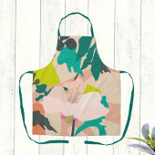 Abstrakter Frühling blühende Blume Farbige Zuhause Schürze