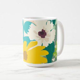 Abstrakter Frühling Florals Moderne Wohngestaltung Kaffeetasse