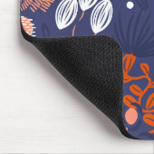 Abstrakter Frühling Lila Blumenmuster Mousepad (Ecke)