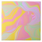 Abstrakter Frühlingssinn Fliese (Vorderseite)