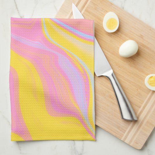 Abstrakter Frühlingssinn Geschirrtuch (Viertel Falte)