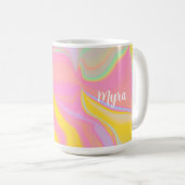 Abstrakter Frühlingssinn Kaffeetasse (VorderseiteRechts)