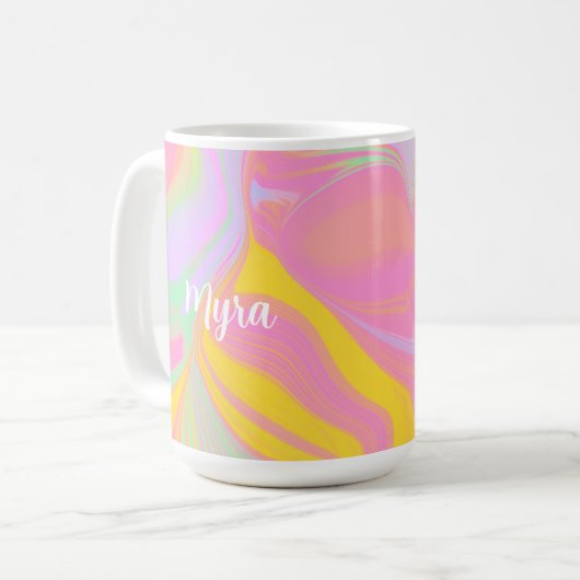 Abstrakter Frühlingssinn Kaffeetasse (Vorderseite Links)