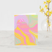 Abstrakter Frühlingssinn Karte (Gelbe Blume)