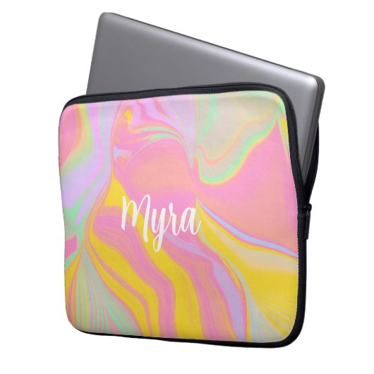 Abstrakter Frühlingssinn Laptopschutzhülle (Vorderseite Links)