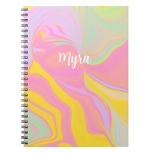 Abstrakter Frühlingssinn Notizblock (Vorderseite)