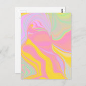 Abstrakter Frühlingssinn Postkarte (Vorne/Hinten)