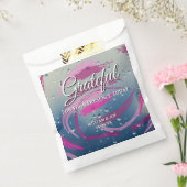 Abstrakter Fuchsien und rosa Pinselstrich Dankbar Geschenktütchen (Versiegelt)