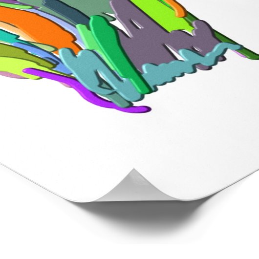 Abstrakter Fuß Poster (Ecke)