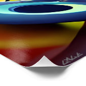 Abstrakter Futurismus Poster (Ecke)