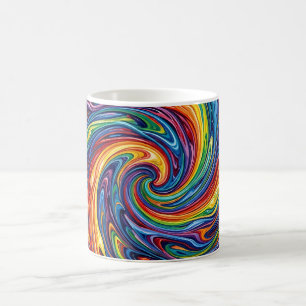 Abstrakter Galaxie-Nebel-Regenbogen-Wirbel-Kaffeeb Kaffeetasse
