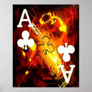 ABSTRAKTER GALAXIENZUGANG VON CLUBS POSTER