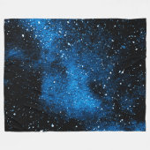 Abstrakter Galaxy Hintergrund Fleecedecke (Vorderseite (Horizontal))